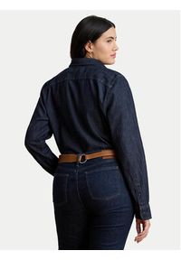 Lauren Ralph Lauren - LAUREN RALPH LAUREN Koszula jeansowa 200B20825001 Granatowy Regular Fit. Kolor: niebieski. Materiał: bawełna #7