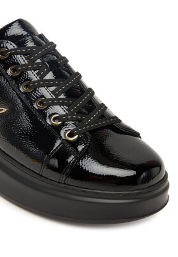 Karl Lagerfeld - KARL LAGERFELD Sneakersy KL63513E Czarny. Kolor: czarny. Materiał: skóra