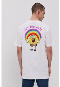 Vans - T-shirt x Spongebob. Okazja: na co dzień. Kolor: czarny. Materiał: dzianina. Wzór: nadruk. Styl: casual