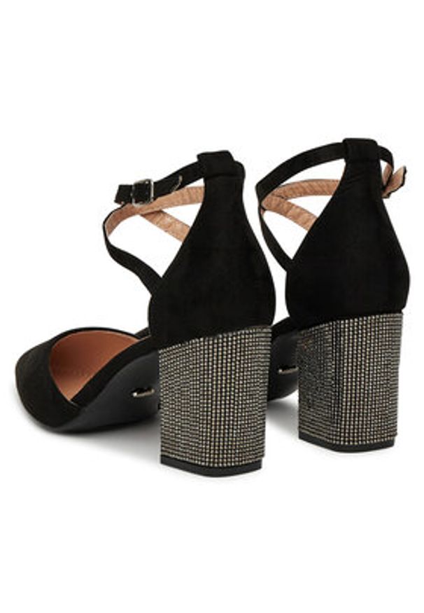 DeeZee Czółenka DZ0068 Czarny. Kolor: czarny. Materiał: materiał