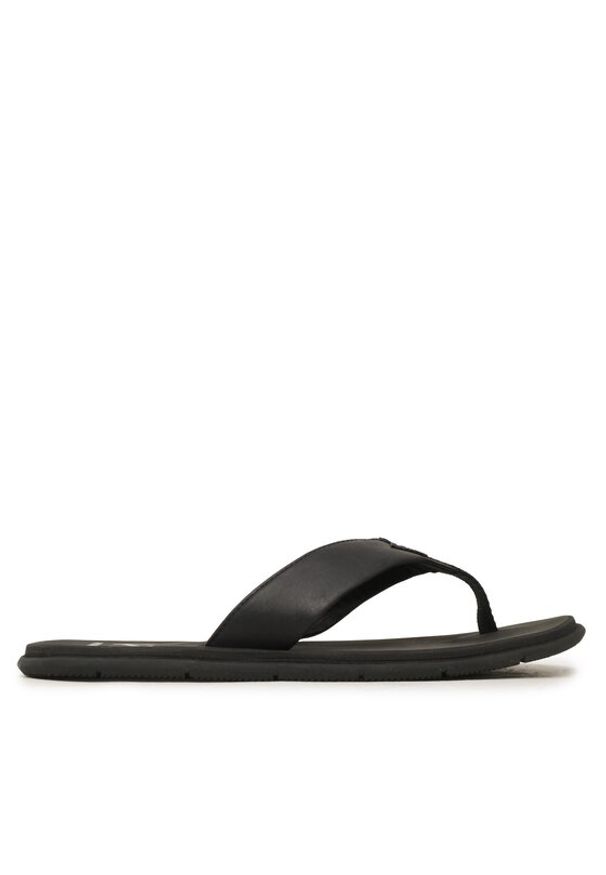 Helly Hansen Japonki Seasand Leather Sandal 11495_990 Czarny. Kolor: czarny. Materiał: nubuk, skóra