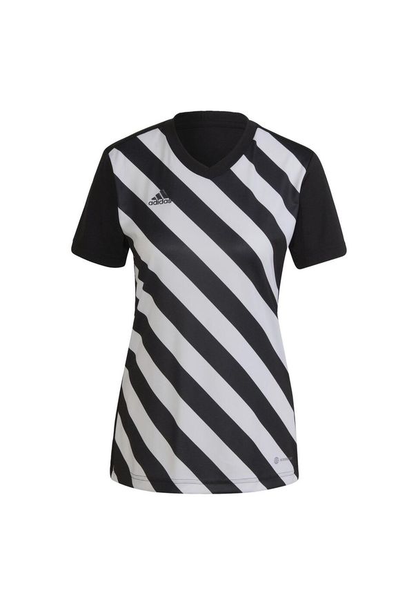 Adidas - Entrada 22 Graphic Jersey. Kolor: czarny, biały, wielokolorowy. Materiał: jersey. Sport: piłka nożna