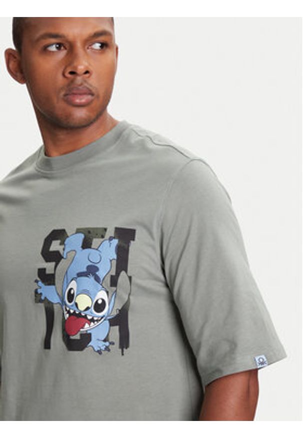 United Colors of Benetton - United Colors Of Benetton T-Shirt 30964M01Y Szary Relaxed Fit. Kolor: szary. Materiał: bawełna