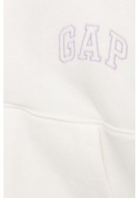 GAP bluza dziecięca kolor biały z aplikacją. Kolor: biały. Długość: krótkie. Wzór: aplikacja #2