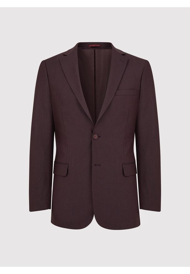 Pako Lorente - PAKO LORENTE – Marynarka garniturowa w kolorze burgundowym. Kolor: czerwony. Materiał: poliester, elastan, wiskoza. Wzór: gładki