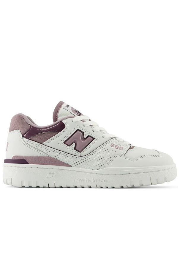 Buty damskie New Balance BBW550EF - białe. Okazja: na co dzień. Kolor: biały. Materiał: materiał, skóra, syntetyk. Szerokość cholewki: normalna. Wzór: nadruk, motyw zwierzęcy