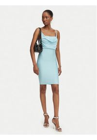 Guess Sukienka koktajlowa W6GK83 Z0686 Niebieski Slim Fit. Kolor: niebieski. Materiał: wiskoza. Styl: wizytowy #4