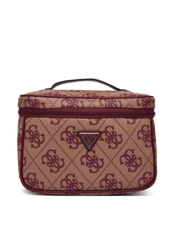 Guess Kosmetyczka Berta TWOB86 88039 Beżowy. Kolor: beżowy. Materiał: skóra