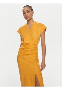 Marella Sukienka letnia Recoaro 2413221242 Pomarańczowy Regular Fit. Kolor: pomarańczowy. Materiał: bawełna. Sezon: lato #3