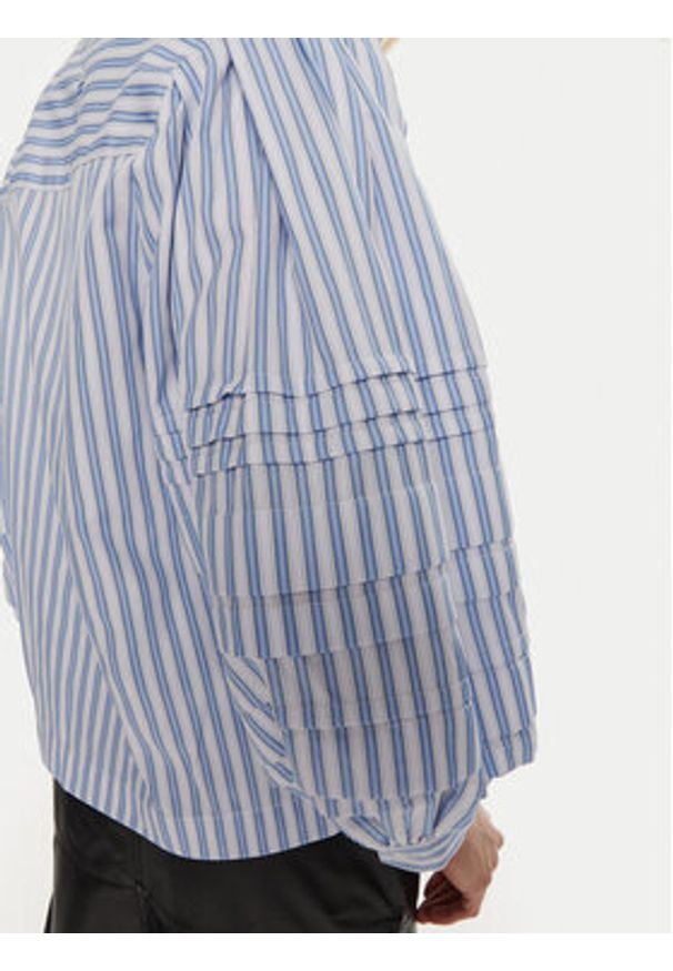 Munthe Koszula Trudie 243102824334 Niebieski Relaxed Fit. Kolor: niebieski. Materiał: bawełna, syntetyk