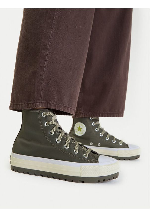 Converse Trampki Chuck Taylor All Star City Trek A09141C Brązowy. Kolor: brązowy. Materiał: materiał