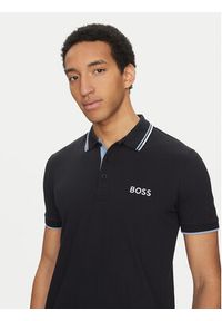 BOSS Polo Paddy Pro 50469102 Granatowy Regular Fit. Typ kołnierza: polo. Kolor: niebieski. Materiał: syntetyk #5