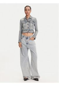 Miss Sixty Kurtka jeansowa 6S1WJ50100 Niebieski Slim Fit. Kolor: niebieski. Materiał: bawełna #5