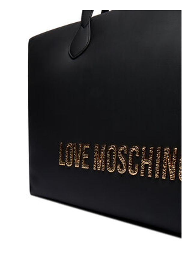 Love Moschino - LOVE MOSCHINO Torebka JC4395PP0NKD000A Czarny. Kolor: czarny. Materiał: skórzane