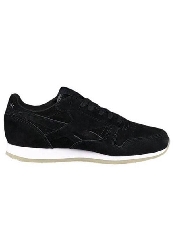 Buty do chodzenia damskie Reebok CL Lthr Crepe Neutr. Zapięcie: sznurówki. Kolor: czarny. Materiał: guma, materiał, syntetyk. Szerokość cholewki: normalna. Sport: turystyka piesza