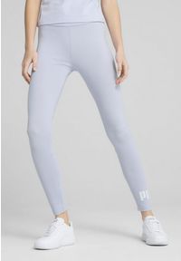 Puma - Legginsy damskie z logo No. 1 ESS PUMA Cool Weather Blue. Kolor: niebieski. Materiał: guma. Wzór: nadruk