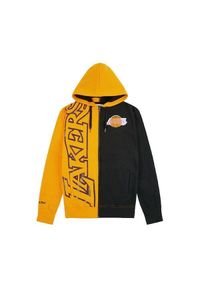 Mitchell & Ness - Bluza z kapturem Lakers. Typ kołnierza: kaptur. Kolor: żółty, wielokolorowy, czarny. Sport: koszykówka #1