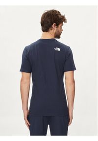 The North Face T-Shirt Woodcut Dome NF0A87NX Granatowy Regular Fit. Kolor: niebieski. Materiał: bawełna #4