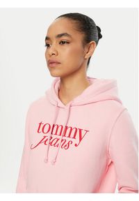 Tommy Jeans Bluza DW0DW20170 Różowy Regular Fit. Kolor: różowy. Materiał: bawełna #4