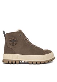 Palladium Trapery Pallashock Zip Warm 74353-281-M Szary. Kolor: szary. Materiał: zamsz, skóra
