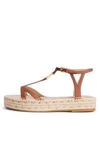 Lauren Ralph Lauren Espadryle Payton 802927966001 Brązowy. Kolor: brązowy. Materiał: skóra