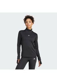 Adidas - Koszulka TECHFIT COLD.RDY Funnel Neck Long Sleeve. Kolor: czarny. Materiał: materiał. Długość rękawa: długi rękaw. Technologia: Techfit (Adidas)