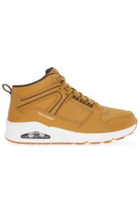 skechers - Buty Skechers Uno 2 Keep Close 232547WSK - brązowe. Zapięcie: sznurówki. Kolor: brązowy. Materiał: guma, syntetyk, skóra. Szerokość cholewki: normalna. Wzór: gładki. Model: Skechers Sport