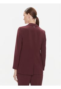 BOSS Marynarka Jocaluah 50490053 Bordowy Regular Fit. Kolor: czerwony. Materiał: wiskoza
