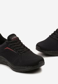 Born2be - Czarno-Szare Klasyczne Buty Sportowe Sznurowane Nevella. Kolor: czarny. Materiał: materiał