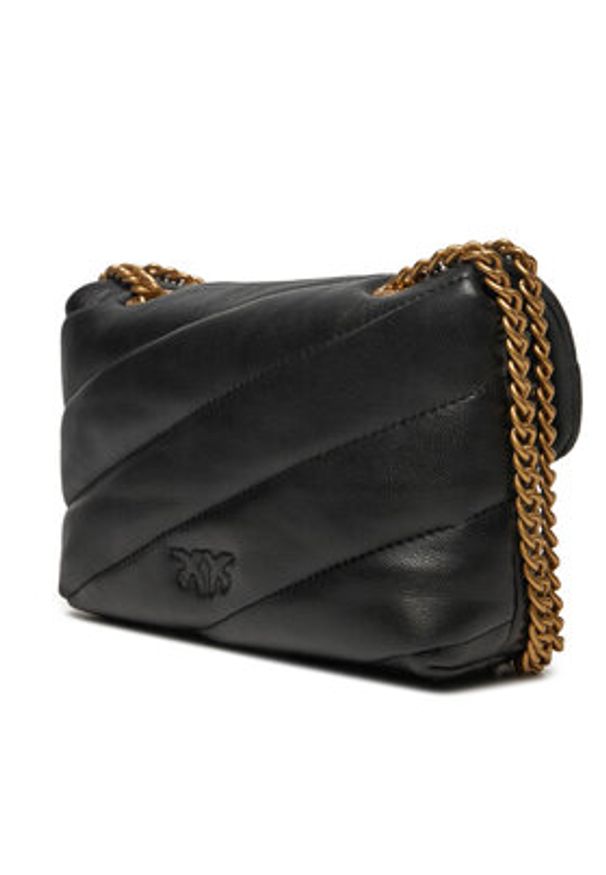 Pinko Torebka Love Baby Puff C PE 23 PLTT 100040 A0F2 Czarny. Kolor: czarny. Materiał: skórzane