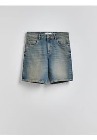 Reserved - Jeansowe szorty loose fit - indigo jeans. Materiał: jeans
