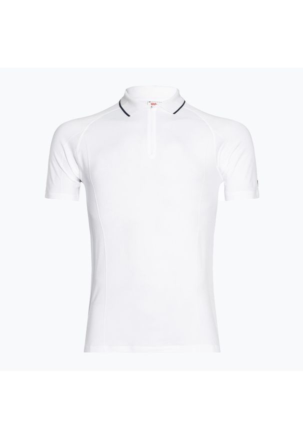 Koszulka męska Wilson Team Seamless Polo 2.0. Typ kołnierza: polo. Kolor: czarny, wielokolorowy, biały. Sport: tenis