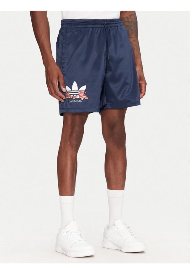 Adidas - adidas Szorty sportowe Q2 Made By Nelson Sprinter JD0719 Granatowy Regular Fit. Kolor: niebieski. Materiał: syntetyk. Styl: sportowy