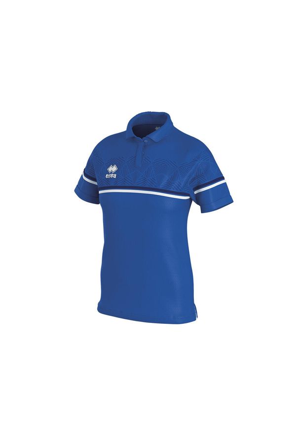 ERREA - Damska koszulka polo Errea darya. Okazja: na co dzień. Typ kołnierza: polo. Kolor: niebieski. Styl: casual