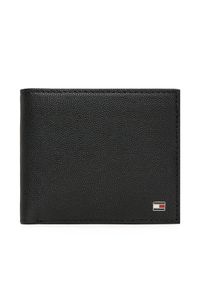 TOMMY HILFIGER - Tommy Hilfiger Duży Portfel Męski Th Flag Cc And Coin AM0AM13519 Czarny. Kolor: czarny. Materiał: skóra