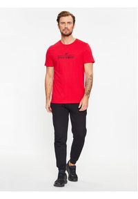 4f - 4F T-Shirt 4FAW23TTSHM0878 Czerwony Regular Fit. Kolor: czerwony. Materiał: bawełna #4