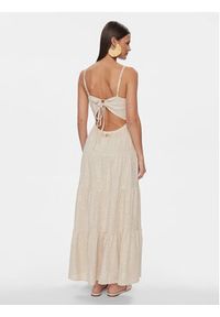 Fracomina Sukienka letnia FJ24SD2004W686E5 Beżowy Regular Fit. Kolor: beżowy. Materiał: len, syntetyk. Sezon: lato #4