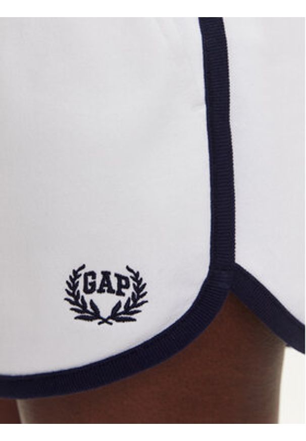 GAP - Gap Szorty sportowe 778453-02 Biały Regular Fit. Kolor: biały. Materiał: bawełna