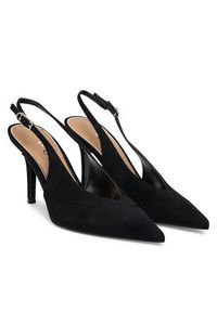 Guess Szpilki FLPPRI SUE05 Czarny. Kolor: czarny. Materiał: skóra, zamsz. Obcas: na szpilce #6