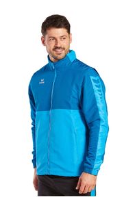 ERIMA - Kurtka Erima Six Wings. Typ kołnierza: kaptur. Kolor: wielokolorowy, niebieski, zielony. Materiał: polar #2