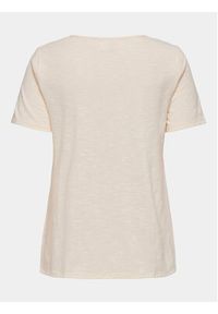 JDY T-Shirt Dodo 15296235 Beżowy Regular Fit. Kolor: beżowy. Materiał: syntetyk #2