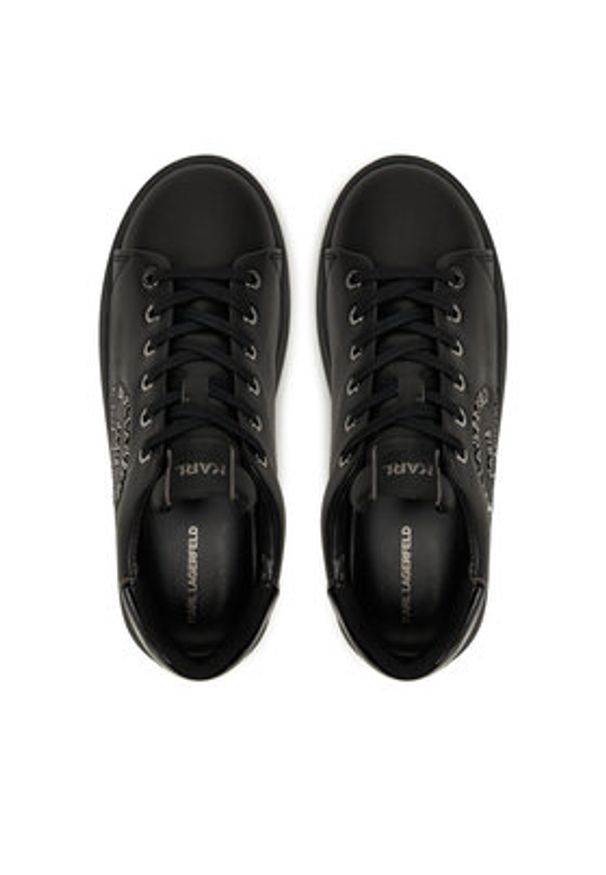 Karl Lagerfeld - KARL LAGERFELD Sneakersy KL62539K Czarny. Kolor: czarny. Materiał: skóra