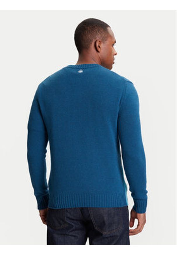 United Colors of Benetton - United Colors Of Benetton Sweter 1244K108S Granatowy Regular Fit. Kolor: niebieski. Materiał: wełna