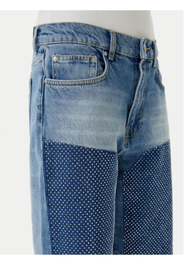 Pinko - PINKO Jeansy Rose Staright 104635 A2F7 Niebieski Straight Fit. Kolor: niebieski
