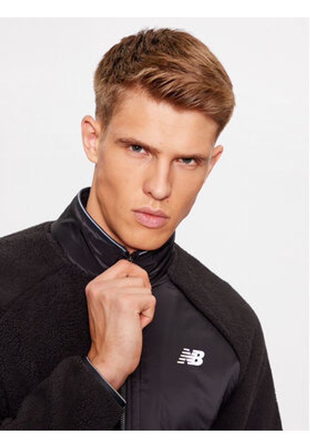 New Balance Bluza Q Speed Sherpa Jacket MJ33285 Czarny Regular Fit. Kolor: czarny. Materiał: syntetyk