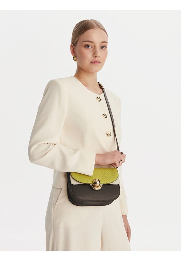 Furla Torebka Sfera Mini WB01737 BX4280 IT 4498S Żółty. Kolor: żółty. Materiał: skórzane