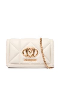 Love Moschino - LOVE MOSCHINO Torebka JC5640PP0NLC0110 Écru. Materiał: skórzane