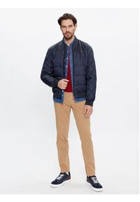 TOMMY HILFIGER - Tommy Hilfiger Spodnie materiałowe Hampton MW0MW32568 Beżowy Slim Fit. Kolor: beżowy. Materiał: bawełna