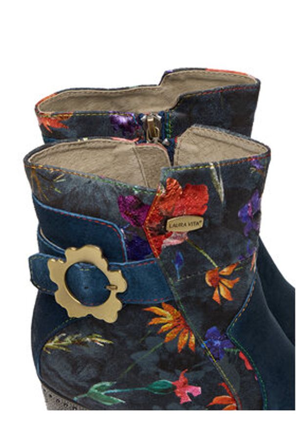 Laura Vita Botki Kateo 04 Czarny. Kolor: czarny. Materiał: materiał