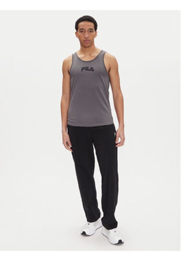 Fila Tank top Lirey FAM0919 Szary Slim Fit. Kolor: szary. Materiał: bawełna